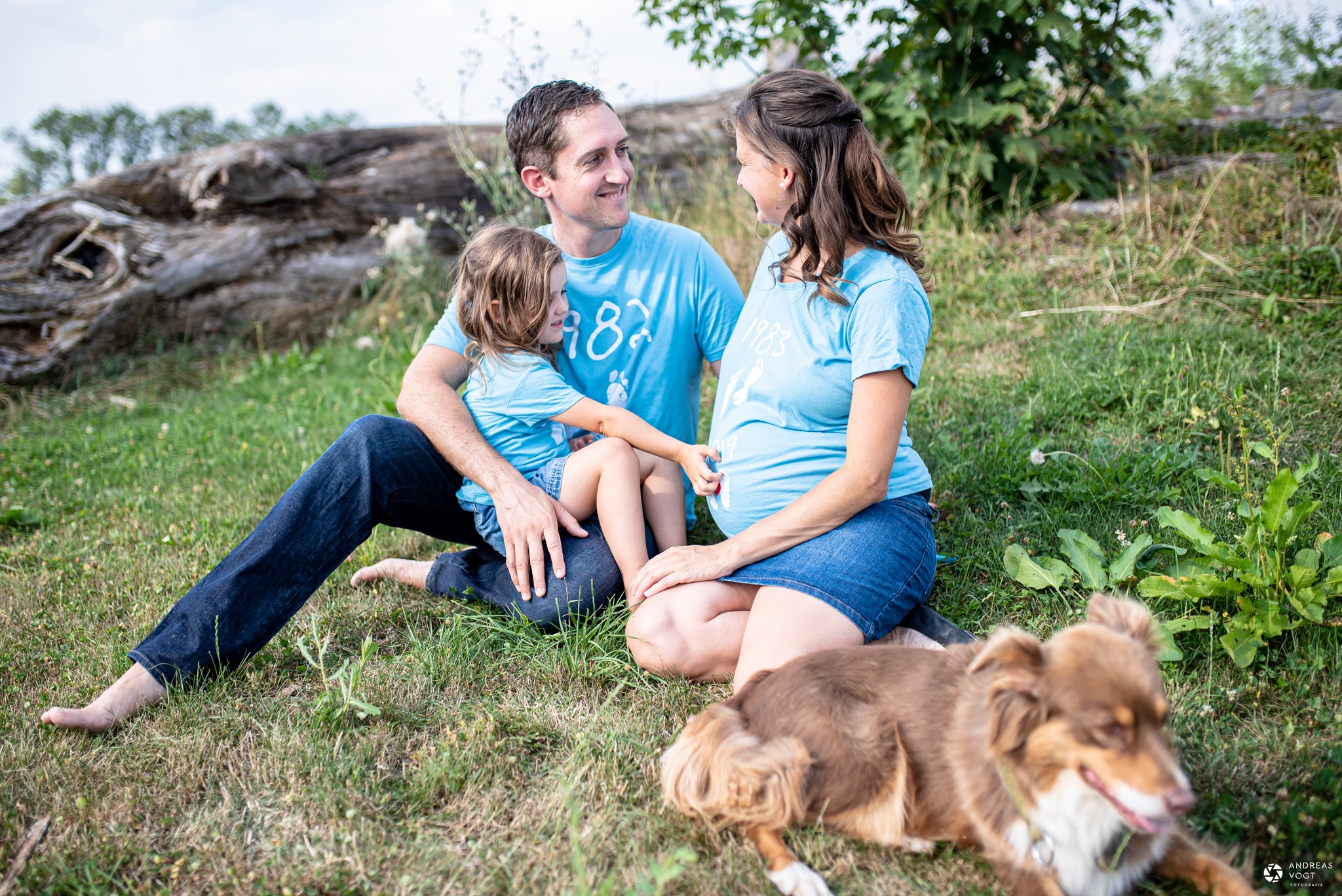 Babybauchfotos mit Sarah und Familie in Schwäbisch Gmünd - Fotograf Andreas Vogt