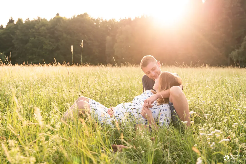 Pärchenfotos mit Babybauch - Andreas Vogt Fotograf aus Aalen