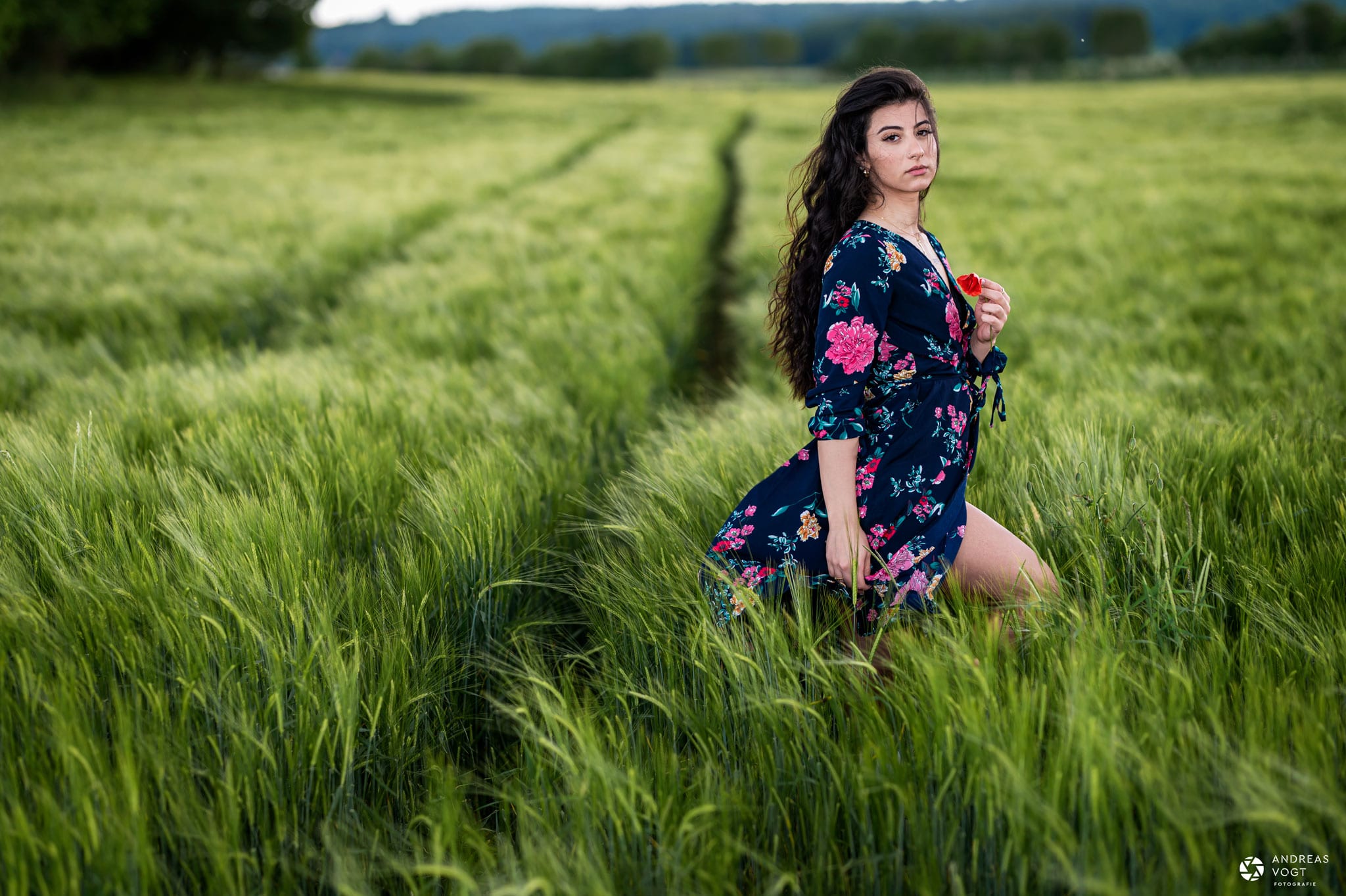 Fotoshooting im Kornfeld mit Dilara - Fotograf Andreas Vogt aus Aalen