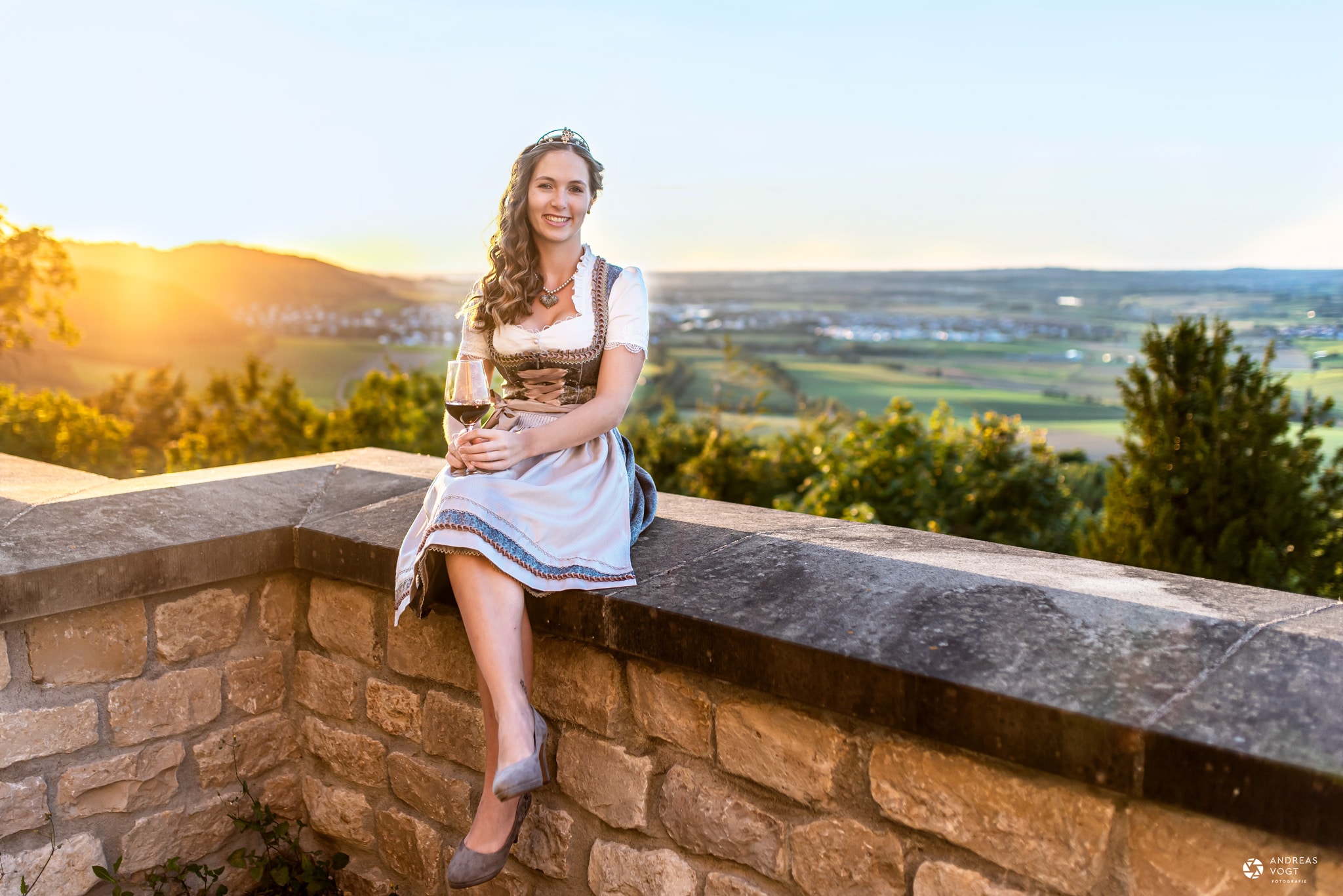 dirndlfotos mit württemberger weinprinzessin henrike heinicke - fotograf andreas vogt aus aalen