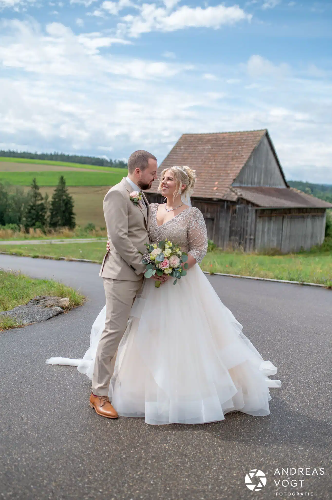 Brautpaarfotos mit Hochzeitsfotograf Andreas Vogt