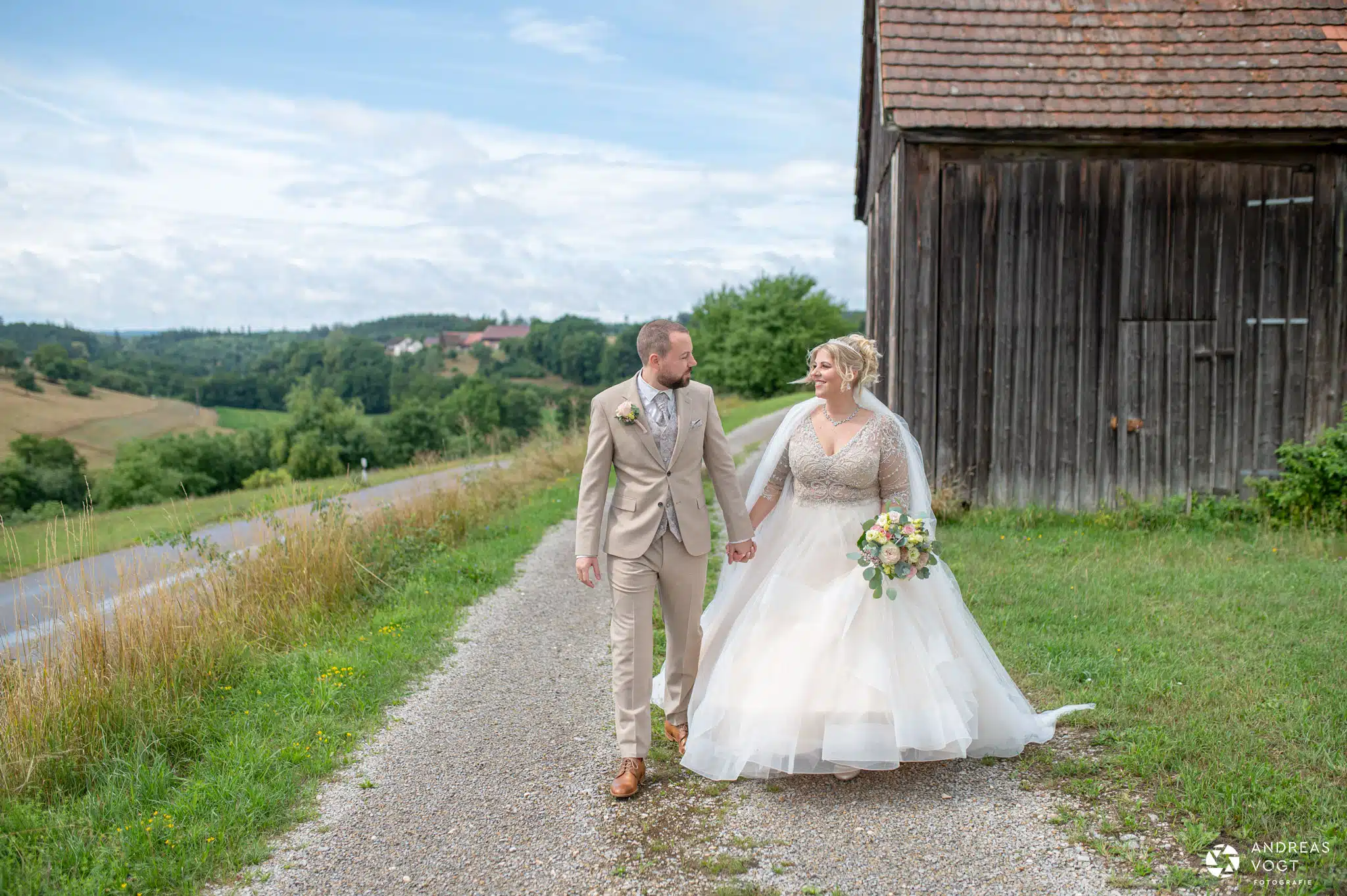 Isabell und Thorsten bei ihrem Brautpaarfotoshooting mit Fotograf Andreas Vogt